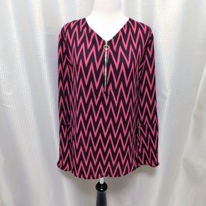 Herringbone Pattern Blouse - 3X